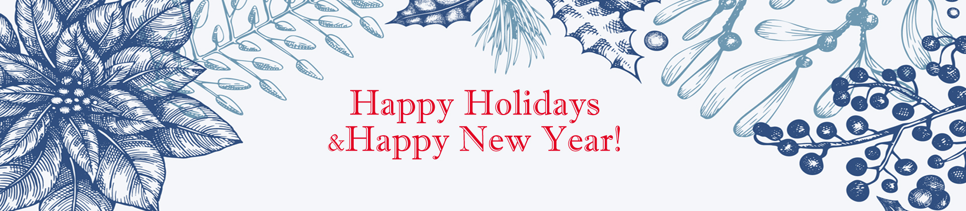 happy holidays and happy new year slider